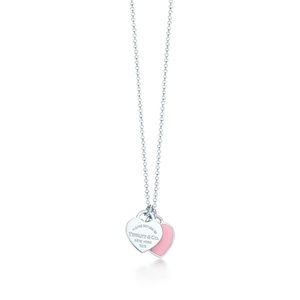 Tiffany Mini Double Heart Tag Pendant